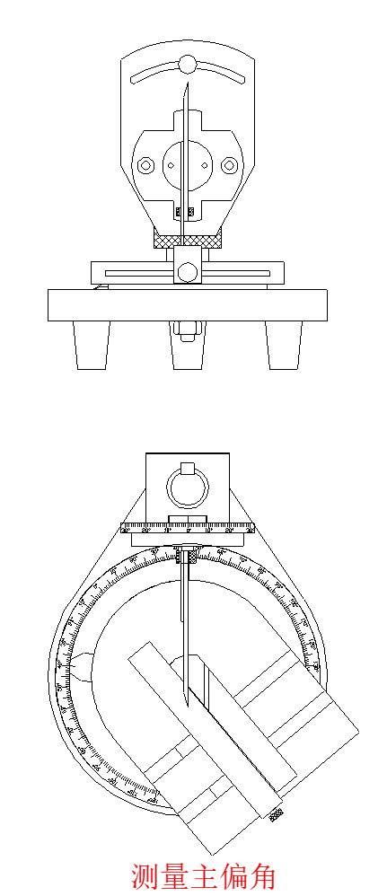 車(chē)刀量角儀測(cè)量主偏角